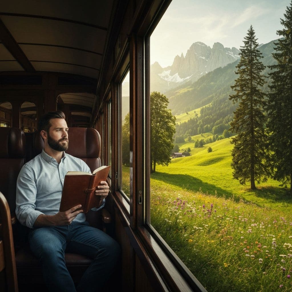 Malownicza podróż pociągiem przez górskie krajobrazy - slow travel i odpowiedzialne podróżowanie